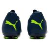 Puma Future Play Round Toe Lace-Up MG (Rubber Short Stud) Durable Breathable Soccer Shoes Men Soccer Shoes Blue Green 107380-03