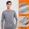Hengyuanxiang Men's 100% Fine Wool Thin Pullover Sweater