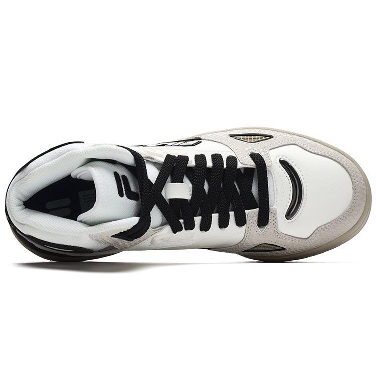 Fila Fusion Teratach Retro Basketball Shoes Women Sneaker Bright-White Black T12W243211FBB