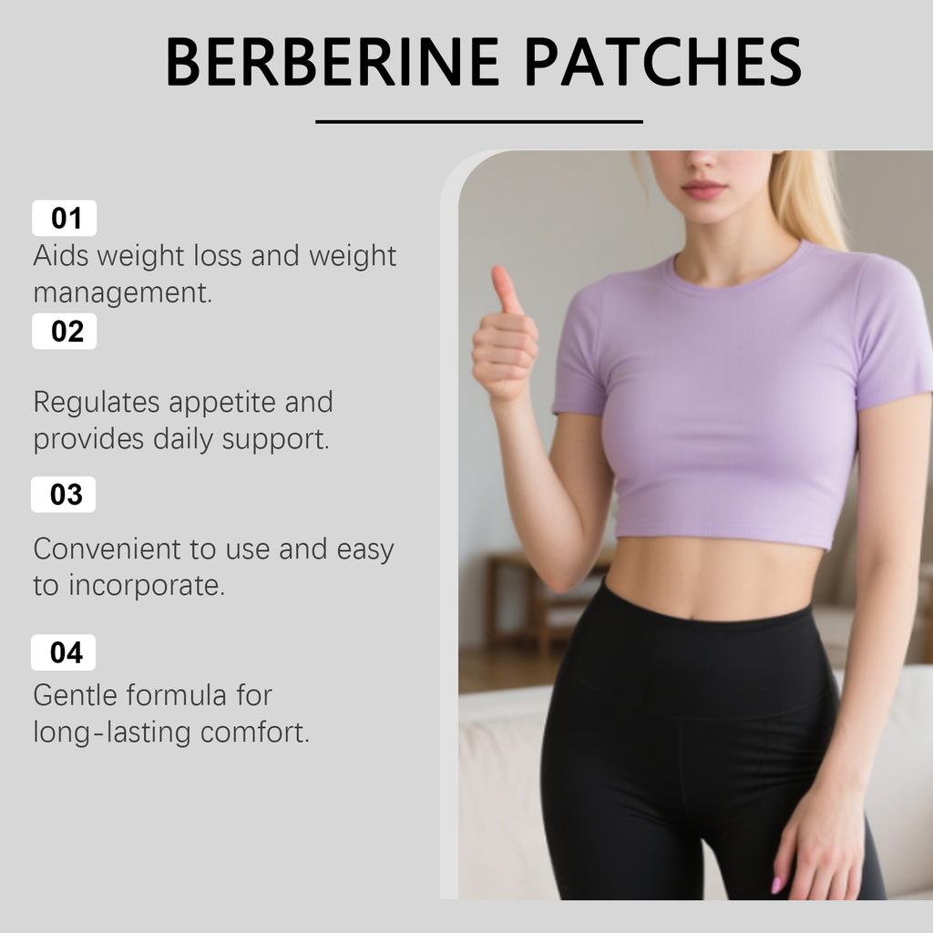Berberine Patches 30 Count - Topical Patches for External Use (30 Pack)