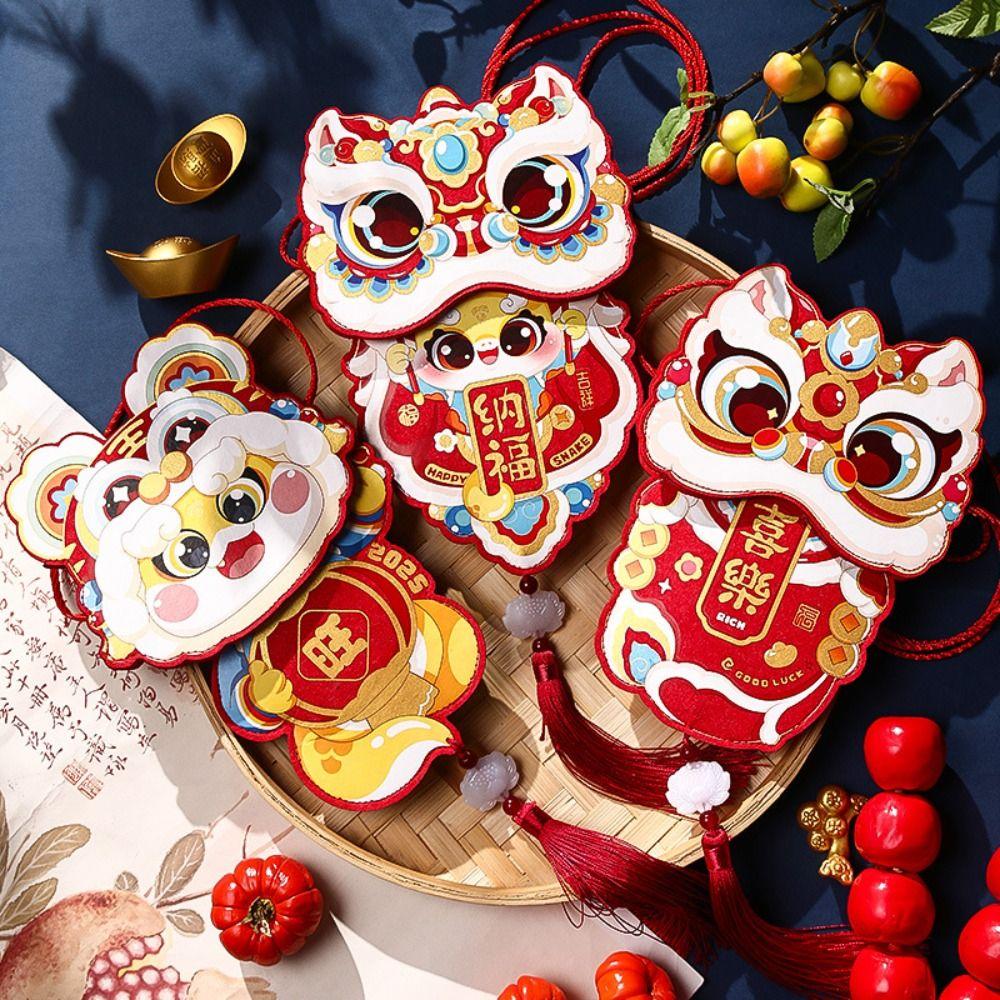 Traditional 2025 Snake Year Red Envelopes Blessing Red Packet  Spring Festival Supplies