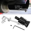 1 x Turbo Sound Simulator Pfeife, Qii lu Aluminiumlegierung Turbo Sound Pfeife Schalldämpfer Auspuffrohr Simulator Pfeife Passform (Schwarz)