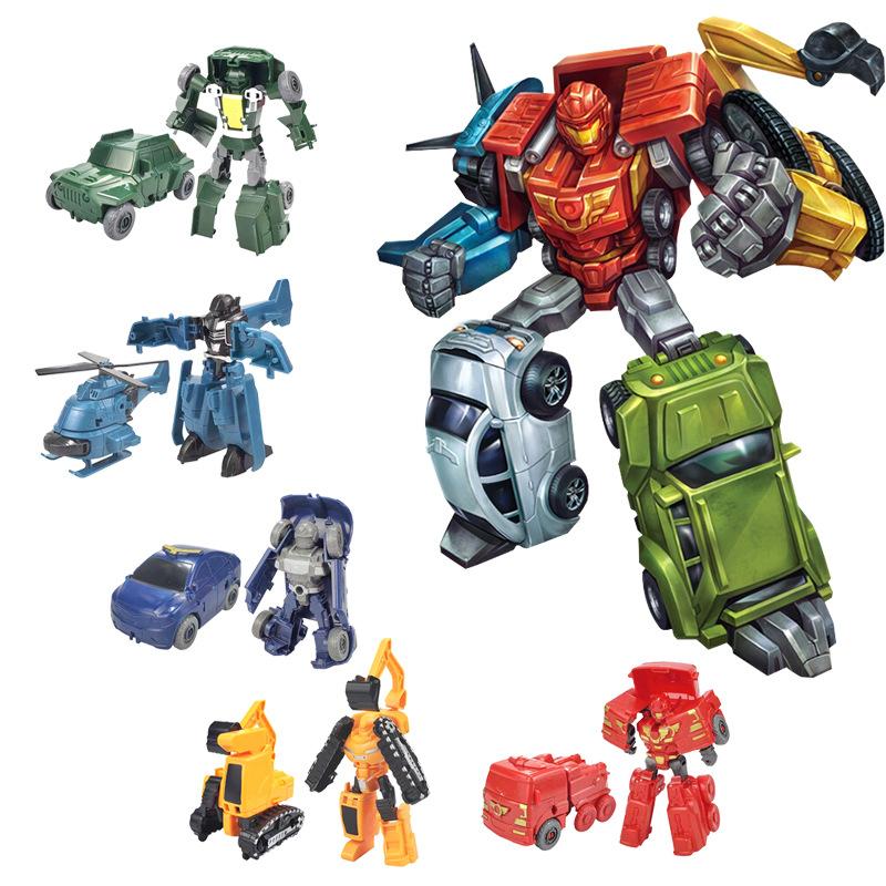 

5 в 1 робот Кинг-Конг автомобиль Бог игрушка деформация подходит автомобиль робот мальчик модель игрушка украшение