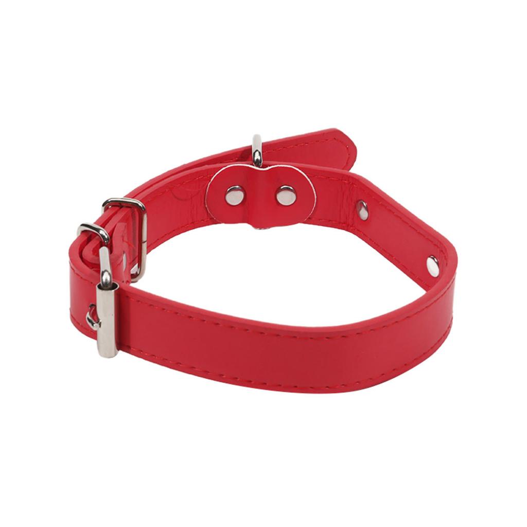 Dog Collar Adjustable Anti-lost Solid PU Puppy Kitten Collar Necklace For Small Medium Large Dogs Puppys Cats Pet Supplies