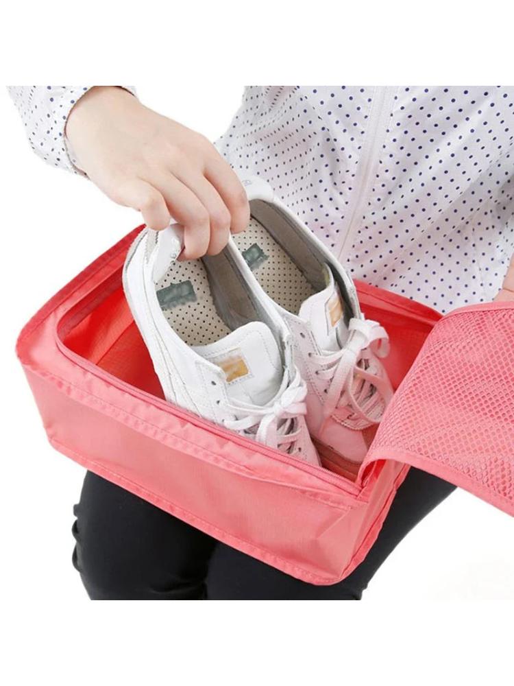 Multifunctional portable shoe bags folding dust-proof nylon storage bag clothing and shoe organizer, outdoor travel storage case