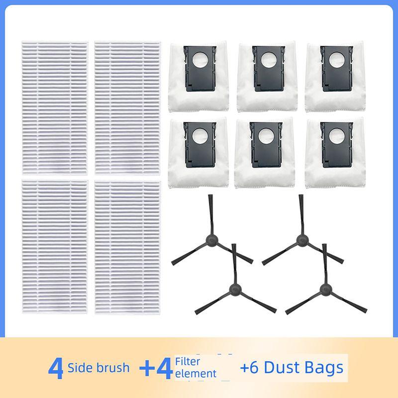 Suitable for Midea W20 W20pro Sweeping Robot Crawler Mop Filter Element Rolling Side Brush Rag Bracket Accessories