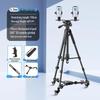 Professional Mobile Phone & DSLR Tripod with Pulley and Universal Ball Head for Live Streaming