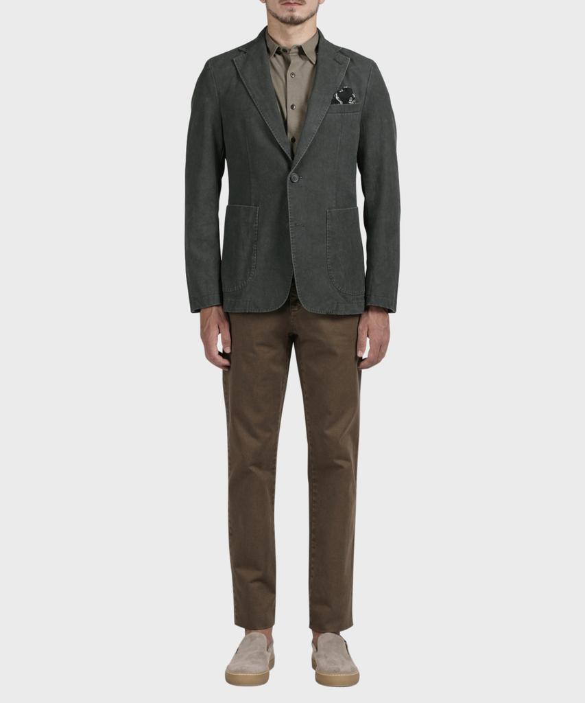 Panicale Charcoal Washed Cotton Jacket