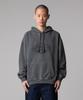Garment Dyed Mono Logo Hoodie Charcoal