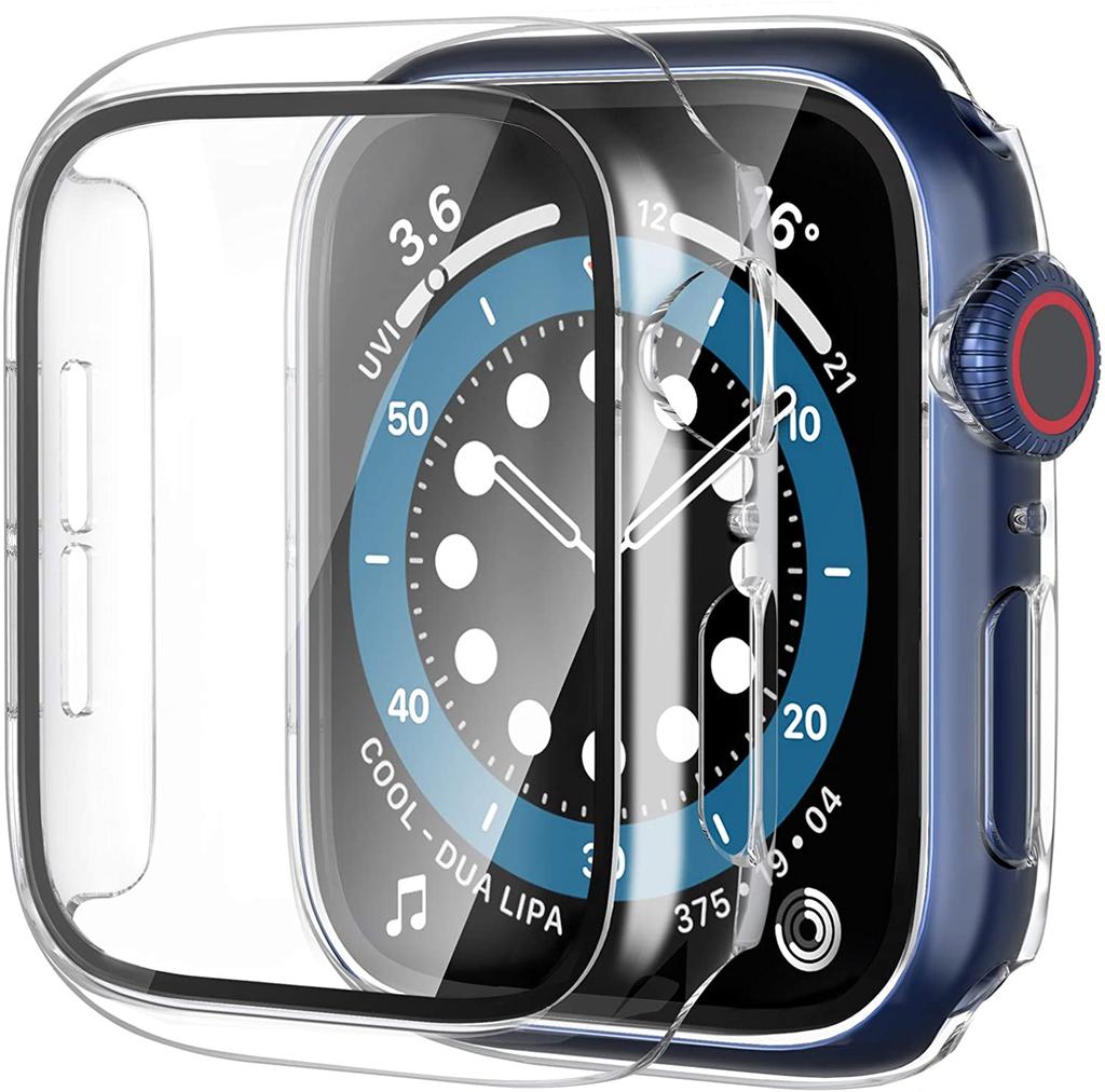Glas+Abdeckung Für Apple Watch 9 Hülle 45mm 41mm 44mm 40mm 42mm 38mm Zubehör Beschichteter Displayschutz iWatch Serie 6 5 3 se 7 8