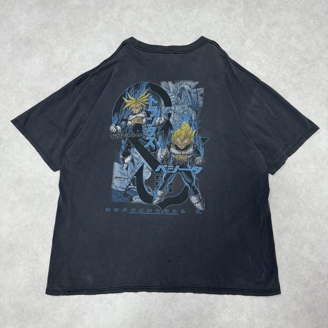 

[USED] Vintage 2000s Dragon Ball Z Vegeta Trunks Shirt Anime Black
