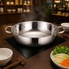 TwoFlavor Pot Thickened Split Large Capacity for Restaurant Owners, Dining Table 28CM