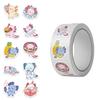 Cartoon Festival Gift Stickers - 500/Roll for Journals and Sealing