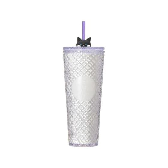 STARBUCKS Starbucks Halloween 2025 Logo Cold Cup Tumbler Glow in the Dark 710ml Cat Tumbler Cold Cup Luminous