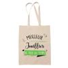 Tote Bag - PLANETEE - Best Jeweler of All Time - Cotton - Beige - Printed In France