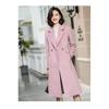 Autumn and Winter New Thickened Woolen Women's Coat Wish Multi-colored Plus Long Coat