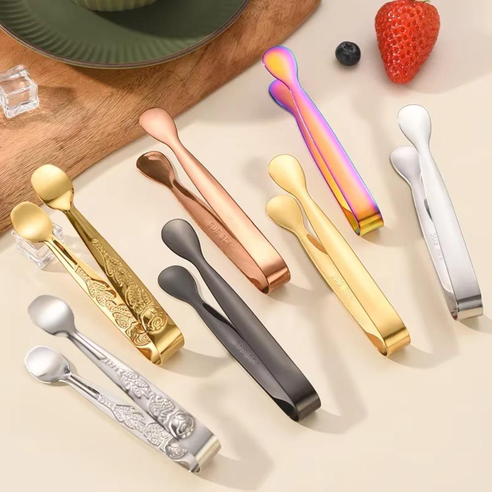 Stainless Steel Ice Tongs Professional Sugar Food Serving Tongs for Restaurants Hotel Home Kitchen Kitchen Accessories Tongs