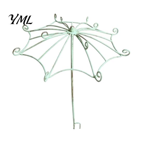 Piquet de Support de Plante Résistant aux Intempéries Parapluie Vintage Treillis de Jardin, Support Métallique pour Plantes Grimpantes, Forme Treillis Facile à Installer pour Plantes Grimpantes Roses Clématites,