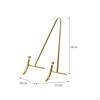 Plate Display Stand Brass-Colored Tabletop Easel Elegant for Collectors
