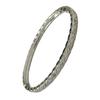 Rhombus Pattern Titanium Steel Bracelet: European & American Narrow Version, No-Fade, Diamond Inlaid, Cold Style Fashion Accessory.