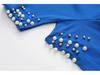 Autumn Women's Off-Shoulder Beaded Sportswear Two-Piece Set