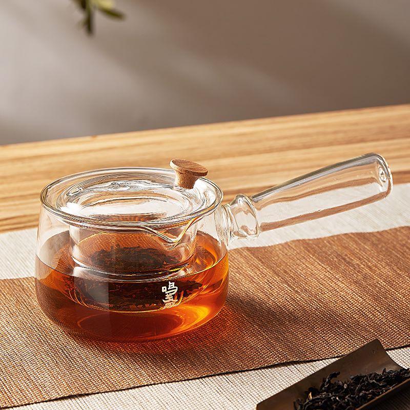 Mingzhan Glass Side-Handle Tea Pot