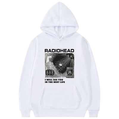 Sudadera con capucha de la gira por Norteamérica de Radiohead para hombre, sudaderas de concierto para hombre y mujer, sudadera con capucha para hombre, chándal holgado
