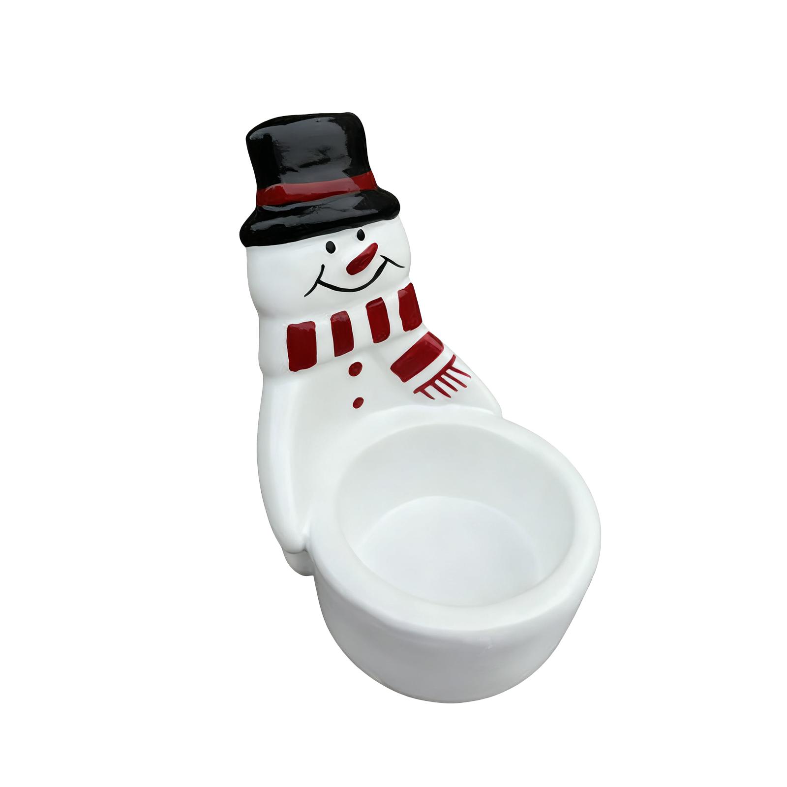 

Christmas Snowman Candlestick Tea Lamp Candlestick One Size белый