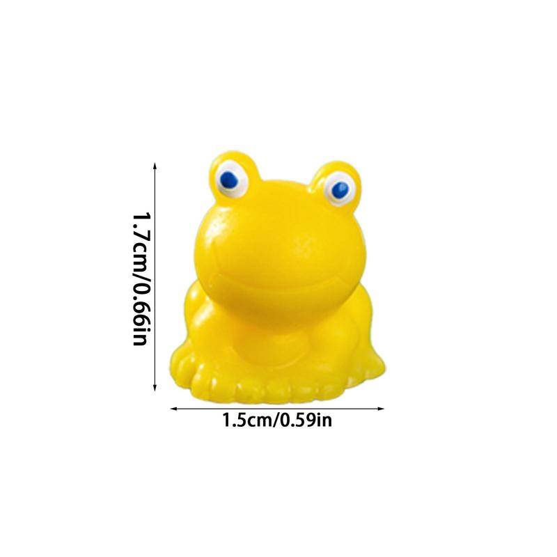 100Pcs Mini Frog Garden Decor Green Frog Figurines Miniature Home Decor Tiny Plastic Frogs Fairy Garden Decor