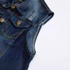 Slim Trend Men's Denim Vest Large Size Denim Vest Waistcoat Ripped Casual Vest