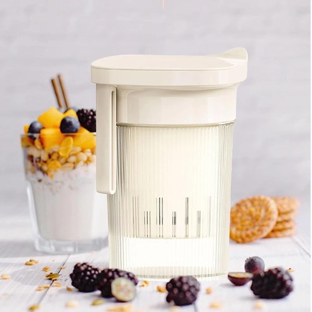 Spring Press Type Greek Yogurt Strainer Transparent Body Whey Separator  Household