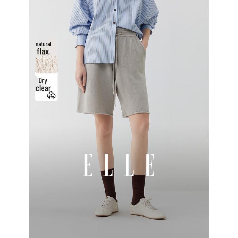 

Повседневные шорты ELLE из смесовой льняной ткани в французском стиле L