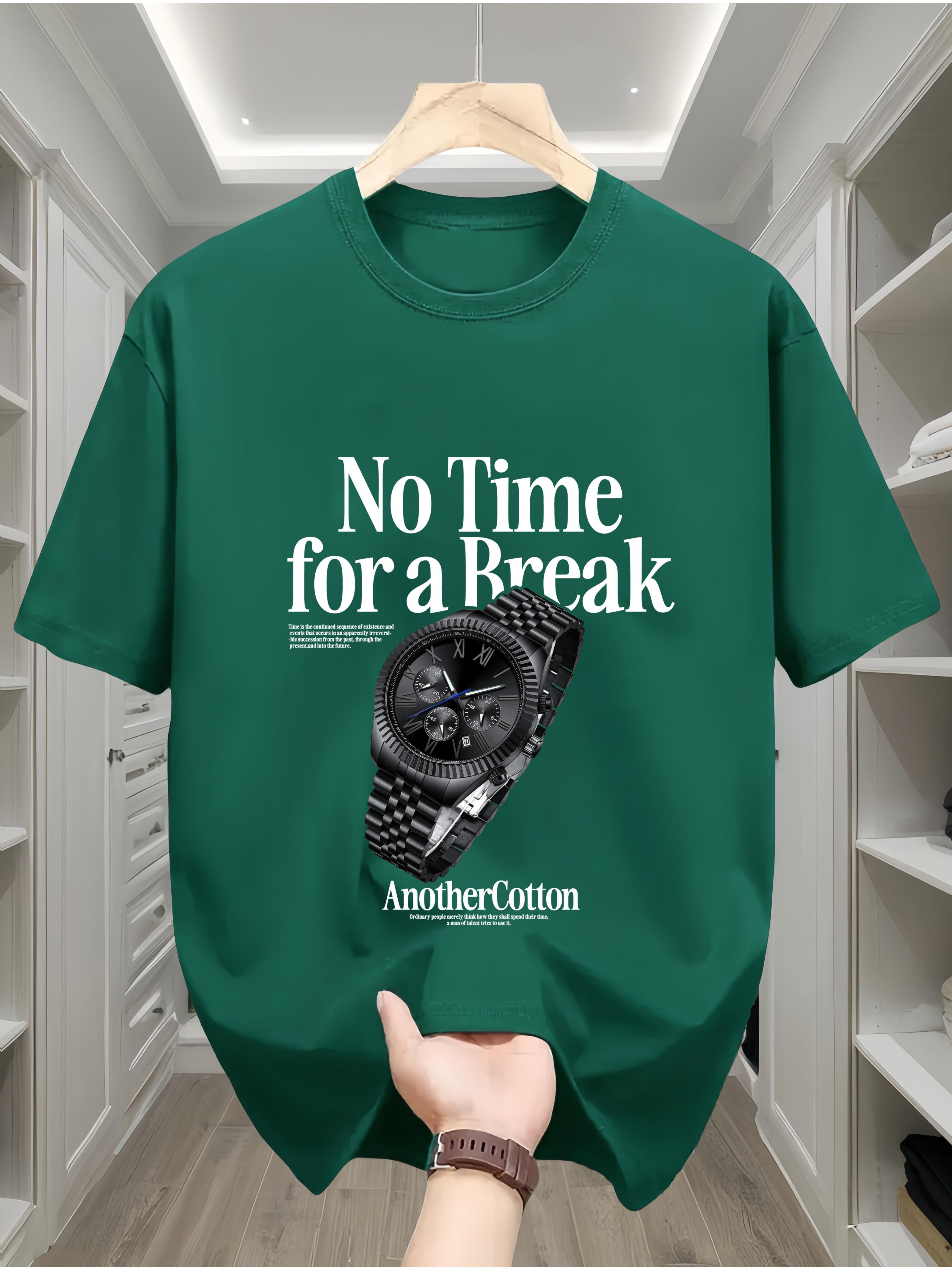 

Men s Heavyweight 100% Cotton T-Shirt with Watch ; ;No Tim S дубильная кора