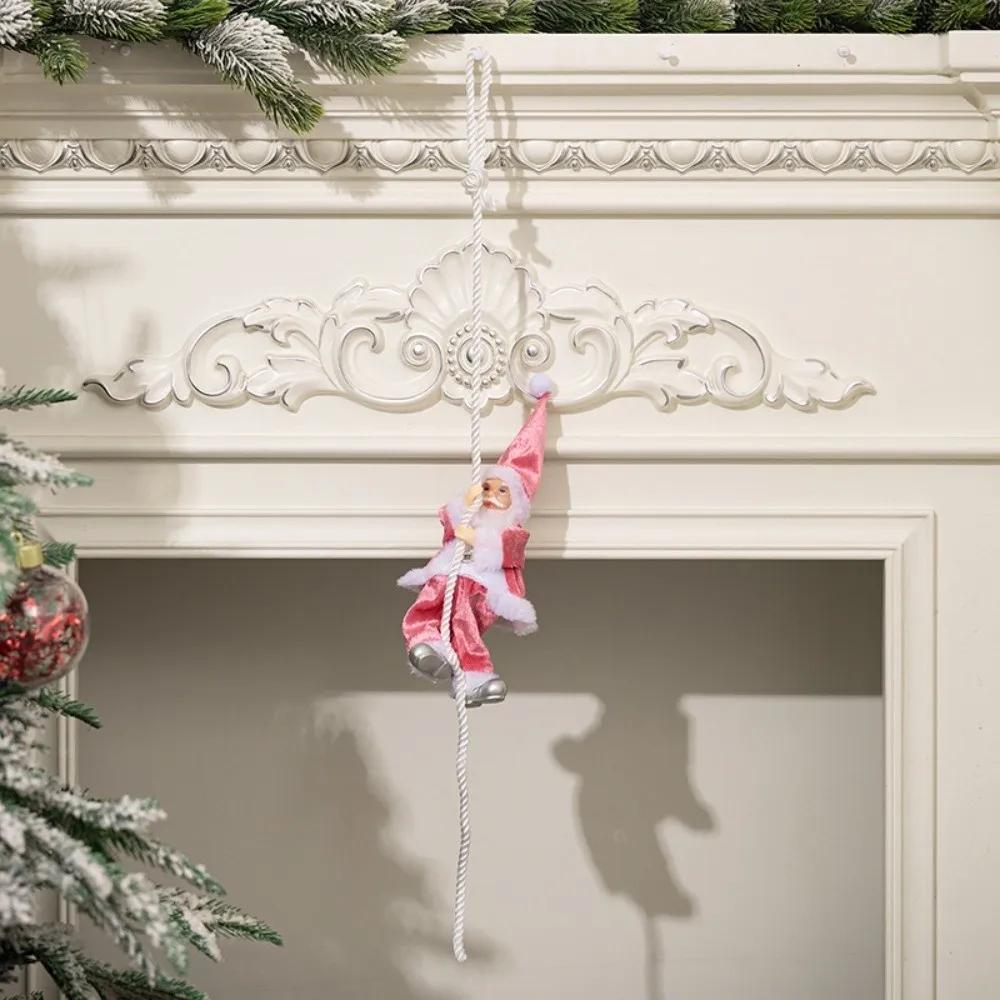 

Climbing Santa Claus Xmas Tree Hanging Decoration Climbing Rope Pendant Santa Claus Climbing Ornament Christmas Tree Decorations