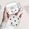 Case For Samsung Galaxy Buds 3Pro 4Pro 3 FE 2 Live 2Pro 4 Pro Clear Earphone Cases Cover With Hook Fashion Love Heart
