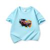 Graffiti Sports Car Graphic Tee Kids 100 Cotton Crew Neck Muticolor T Shirt Short Sleeve Breathable Top For Boys Girls Children
