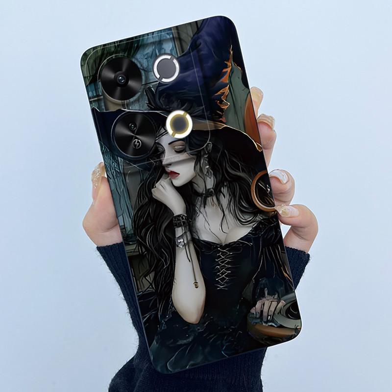 For Itel P65 P671L Etui Fashion Simplicity Oil Painting Floral Protective Phone Case For ItelP65 P 65 Coque Soft Silicone Covers