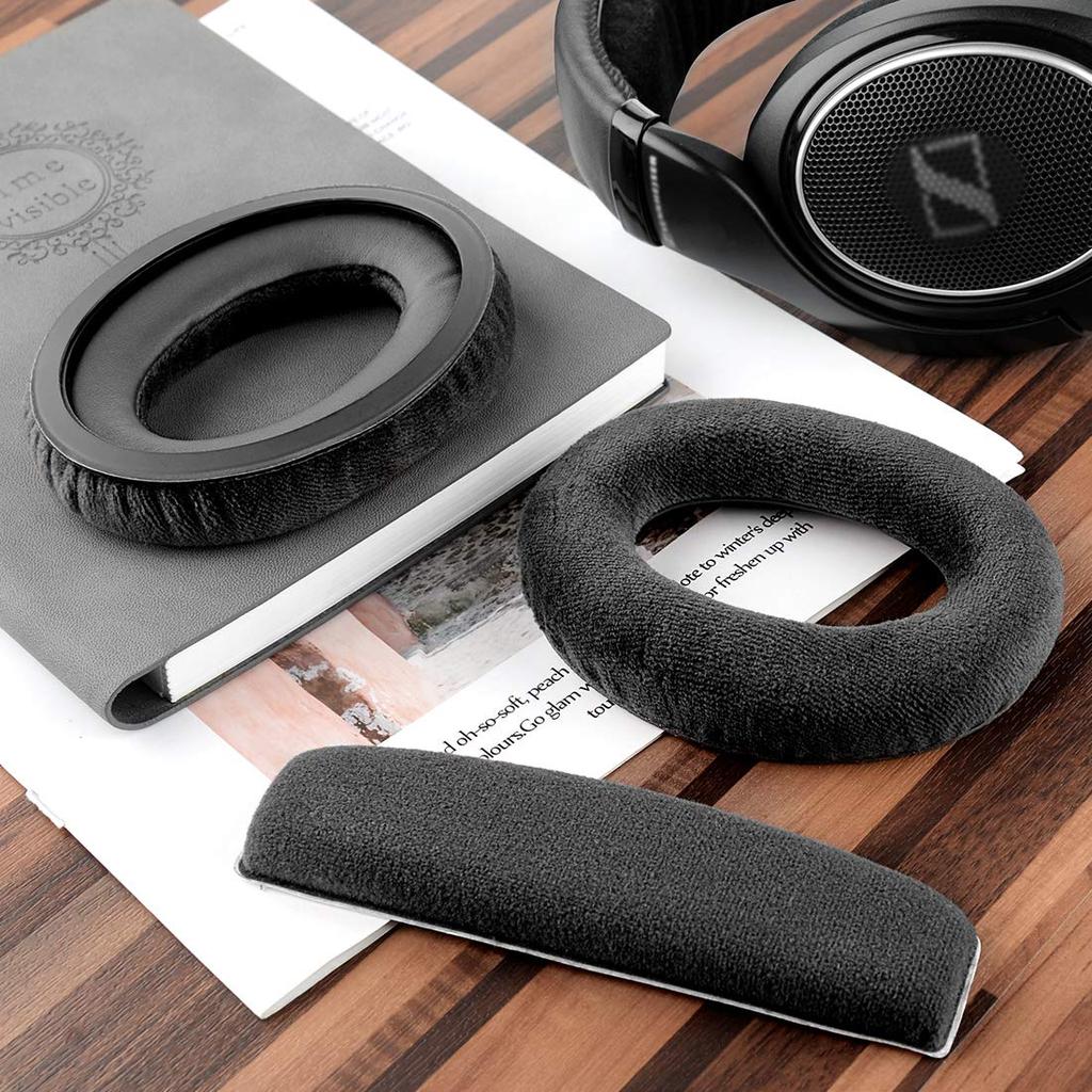 Geekria Replacement Earpads and Headband Covers for Sennheiser HD HD 598 HD 598 HD HD HD HD and Other Headphones 598, SE, CS, 515, 555, 595, 518,