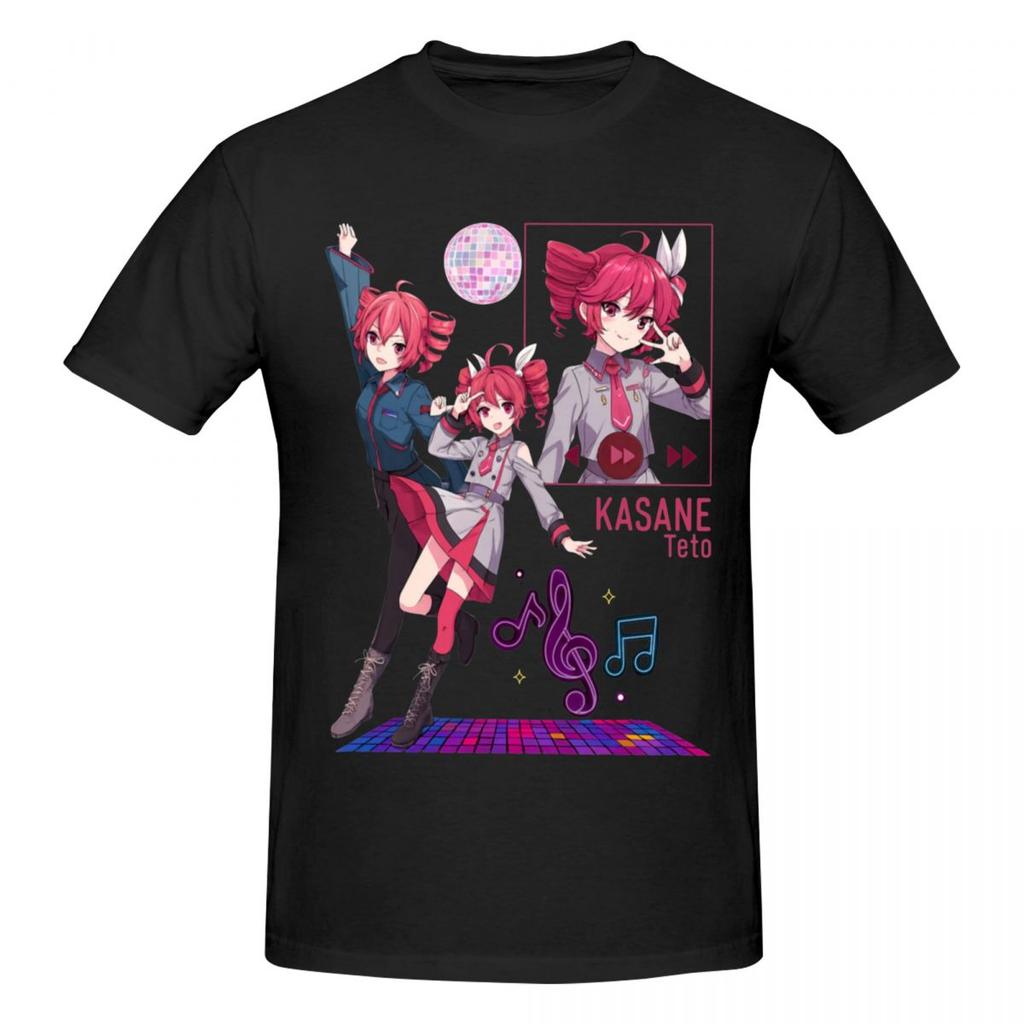 Unisex Kasane Teto Retro T Shirt Streetwear Cotton Crewneck T Shirts For Unisex