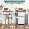 YDH Trash Can Top Rack Width 80 X Depth 40 X Height 100 Cm Kitchen Rack 5 Tier Movable Shelf Trash Shelf Range Rack Rice Cooker Trash Can Top Storage