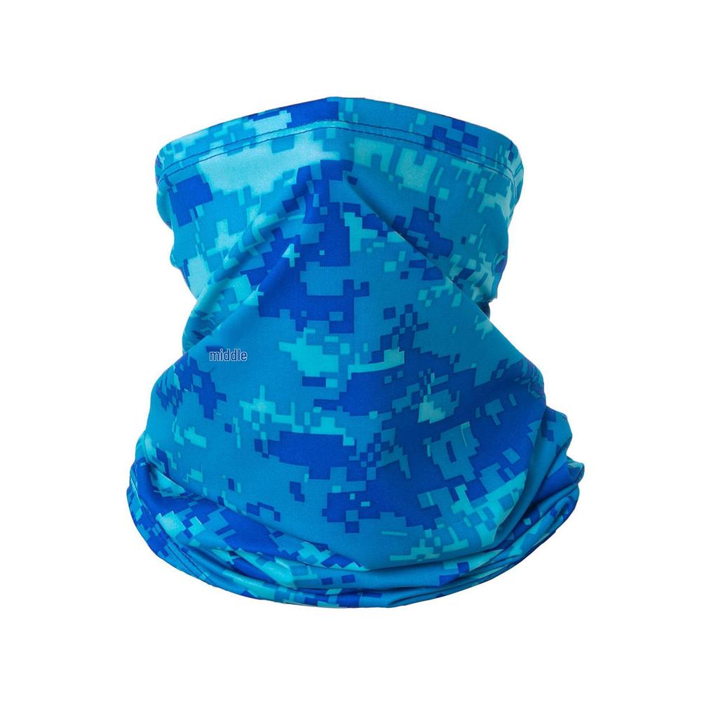 Unisex Camouflage Eisseide Nackengamasche - Sonnenschutz & Atmungsaktive Gesichtsmaske für Outdoor-Aktivitäten