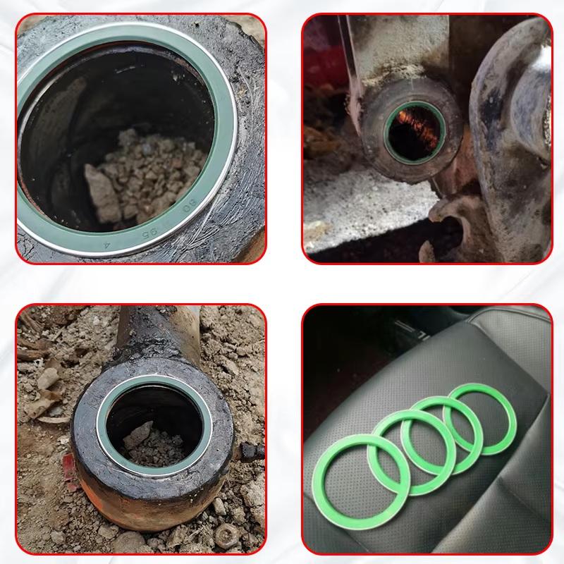 Oil Seal Excavator Bucket Shaft Grease Seal O-Ring Dust Ring Horse Pull Head Inner Sleeve Bucket Pin Grease For Excavators