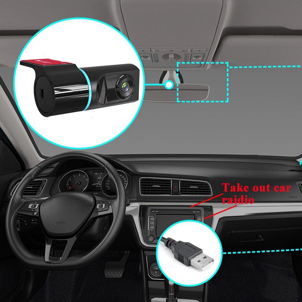 1080P ADAS Dash Cam Car DVR Camera Recorder Dash Camera Recorder for Android Car Radio USB Support TF Card Motion Detection