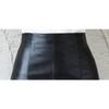 Women Faux Leather Midi Pencil Skirt, High Waist Slim Bodycon Skirt, Front Split Wrap Skirt, Spring Fall Party Commuter Sheath Skirt for Ladies