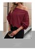 Autumn/Winter Women's Off-Shoulder Loose Casual Long Sleeve Sweatshirt