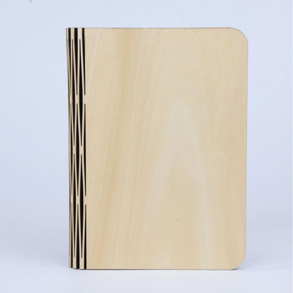 USB-Powered Walnut Book Light with Stepless Dimming and Eye Protection for Bedroom