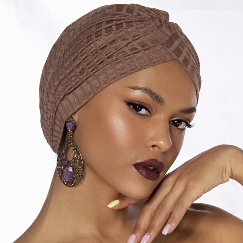 New Breathable Solid Color Women'S Turban Caps Muslim Headscarf Bonnet Femme Ready To Wear Hijab Cap Turbante Mujer
