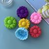 Ensemble de 6 pièces Anti-adhésif Motifs Fleurs Moule en Silicone Chocolat Pudding Glaçon Moule Cupcake Outils à Gâteau DIY Mini Moules à Savon Tulipe Étoiles