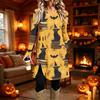 Damen Freizeitkleid mit Print, Langarm, Rundhalsausschnitt für den Alltag