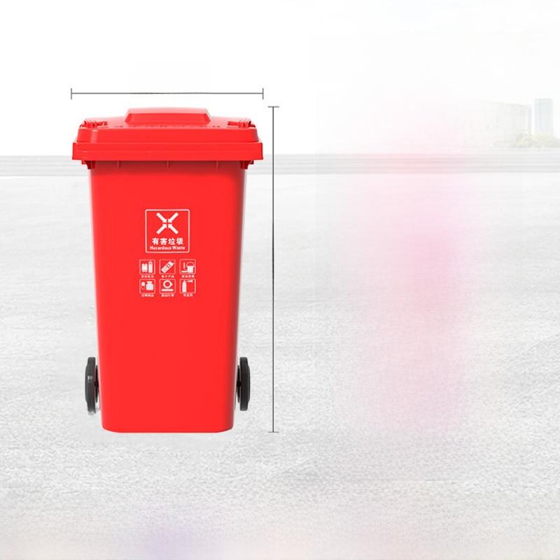 Large Capacity Outdoor Kitchen Waste Bin 240L with Wheels Commercially Used Restaurant And Household Garbage Can Recycling
